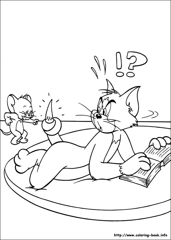 Tom and Jerry coloring picture